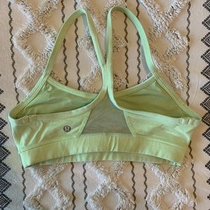 Lululemon lime green womens small racer back sports bra